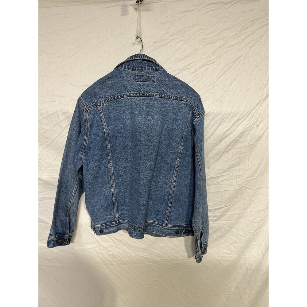 Vintage Levis Denim Jacket Mens Blue Jean Grunge 90s Y2K Pennsylvania Railroad - Picture 14 of 16